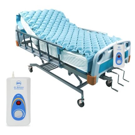 BPL Medical Technologies Air Mattress Therapy for Bed Sores Anti-Decubitus|Bubble Mattress| Anti-Bedsore Air Mattress with Compressor Inflatable Air Bed - Blue